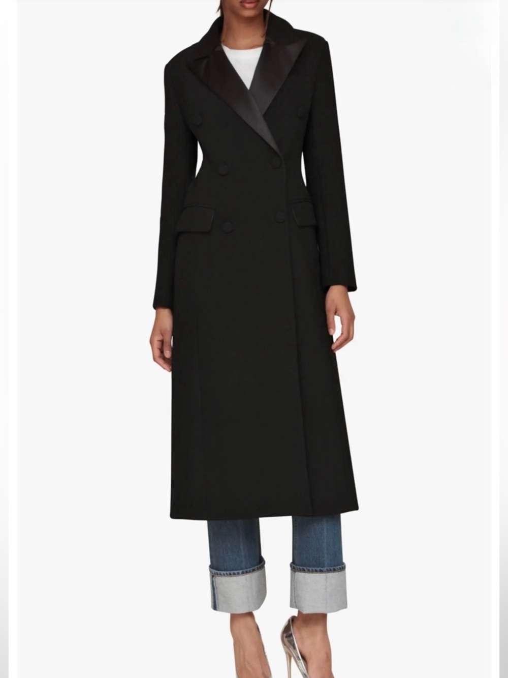 Avec Les Filles Tuxedo Hourglass Tailored Coat - Picture 1 of 16